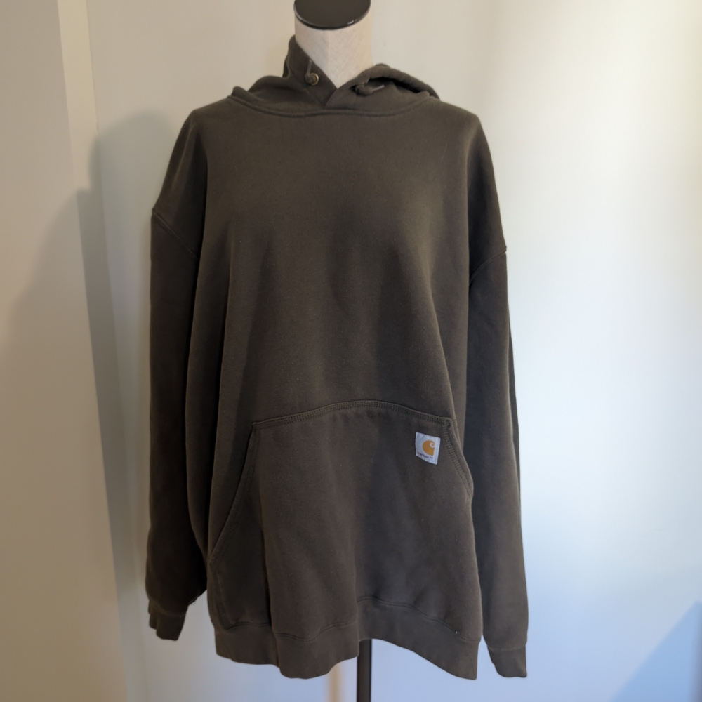 Carhartt Dark Brown Men’s Hooded Sweatshirt